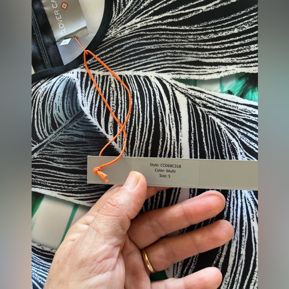 NWT Clover Canyon Jade storm Printed Scuba Stretch Dress size S - Picture 6 of 7